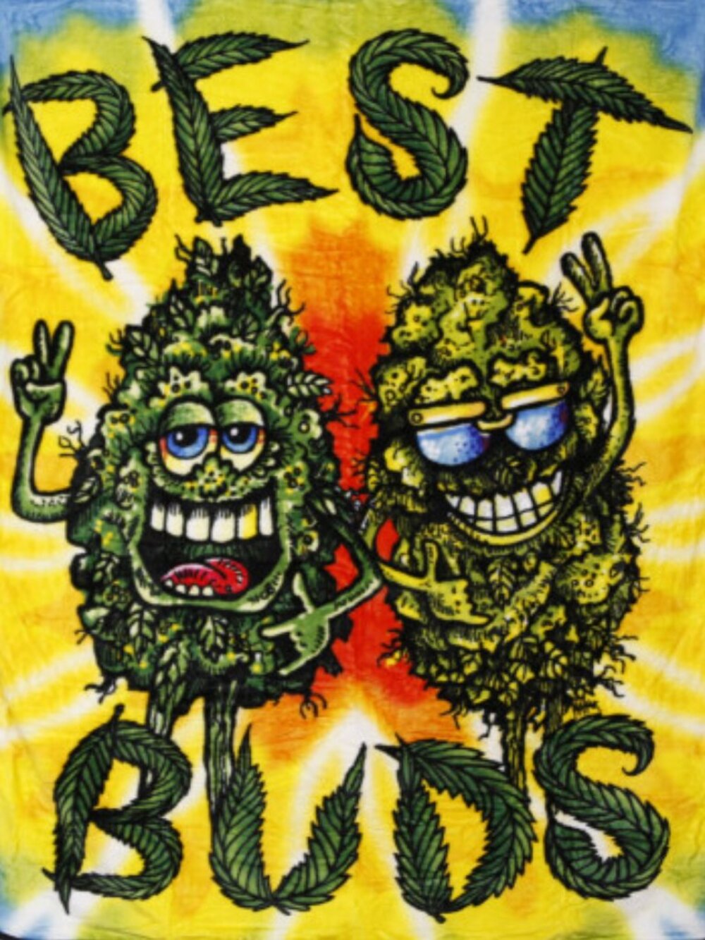Best Buds Blanket ~ 50" x 60" ~ Super Soft ~ Machine Washable ~ Brand New!